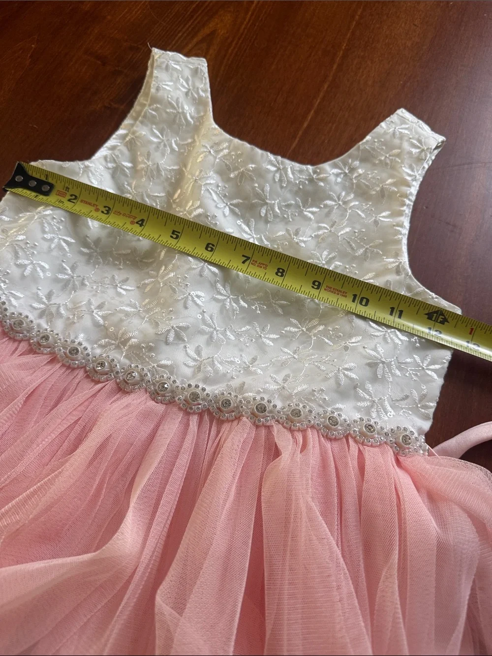 Couture Princess White Sleeveless Layered Pink Tulle Tiers Ballet Dress Formal